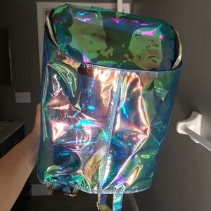 Transparent holographic backpack